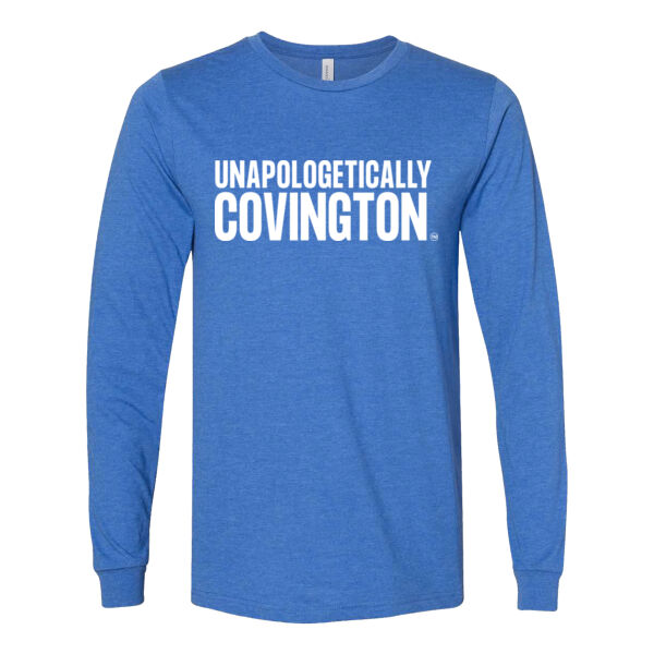 Unapologetically Covington - Unisex Heather CVC Long Sleeve Tee Thumbnail