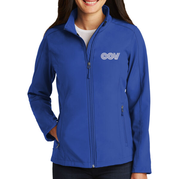 Embroidered COV - Ladies Core Soft Shell Jacket Thumbnail