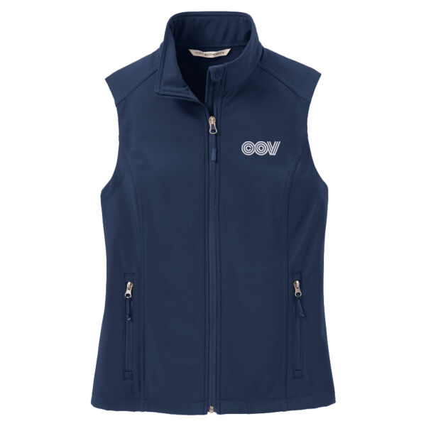 Embroidered COV - Ladies Core Soft Shell Vest Thumbnail