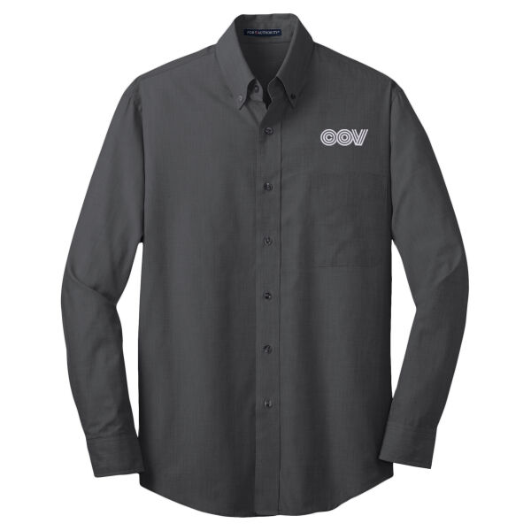 Embroidered COV - Crosshatch Easy Care Shirt Thumbnail
