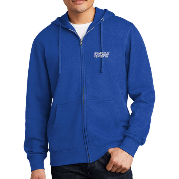 Embroidered COV - Fleece Full Zip Hoodie Thumbnail