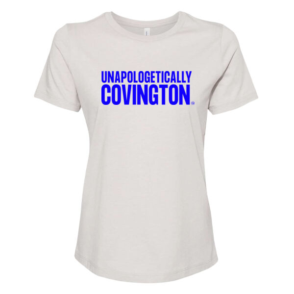 Unapologetically Covington - Women’s Relaxed Fit Heather CVC Tee Thumbnail