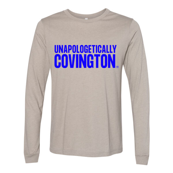 Unapologetically Covington - Unisex Heather CVC Long Sleeve Tee Thumbnail