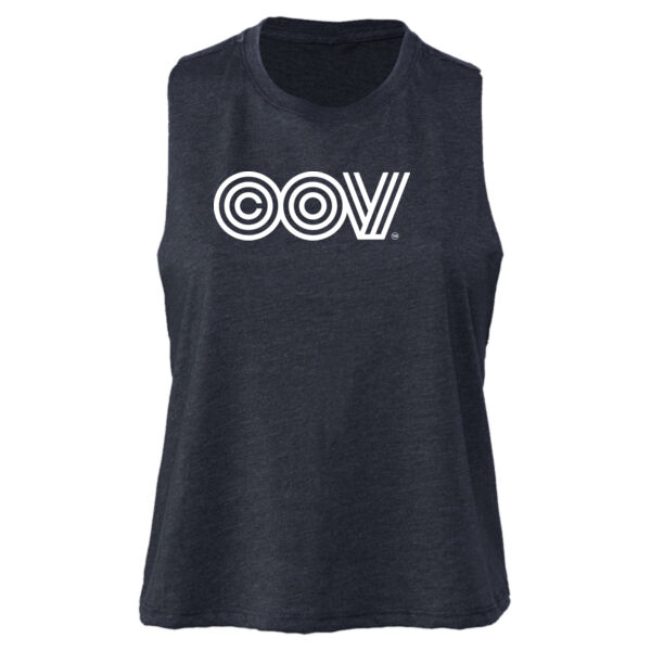 Printed COV - Women's Racerback Crop Tank Thumbnail