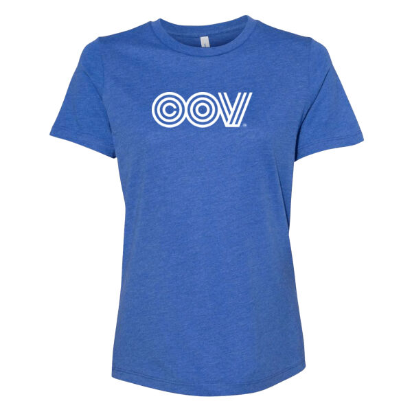 Printed COV - Women’s Relaxed Fit Heather CVC Tee Thumbnail